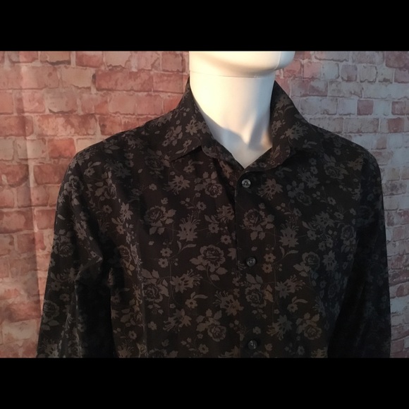 Penguin Classic Fit Printed Shirt-Large - Picture 2 of 4